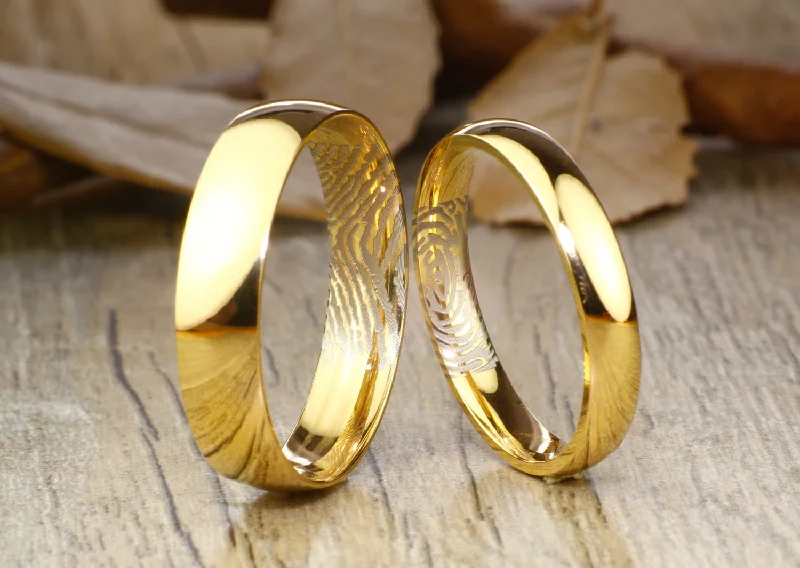 boho beaded statement necklace Your Actual Finger Print Rings, His & Hers Mens Womens Matching 18K Gold Wedding BandsTitanium Rings Set Free Engraving New